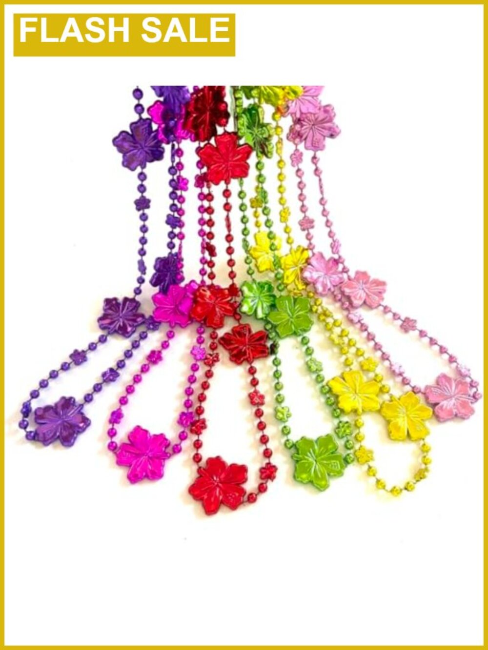 30 Pcs Hawaii Party Beads Necklace Plastic 32 in Party Favors